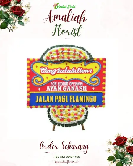 Sewa Papan Bunga Menyali